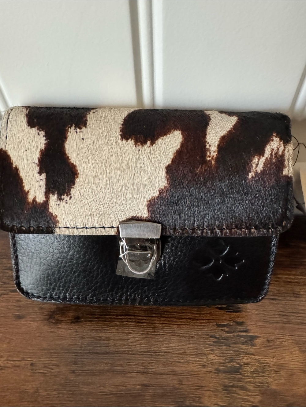 Patricia Nash Mini Lanza Cavallino Haircalf Leather Card Case NWT